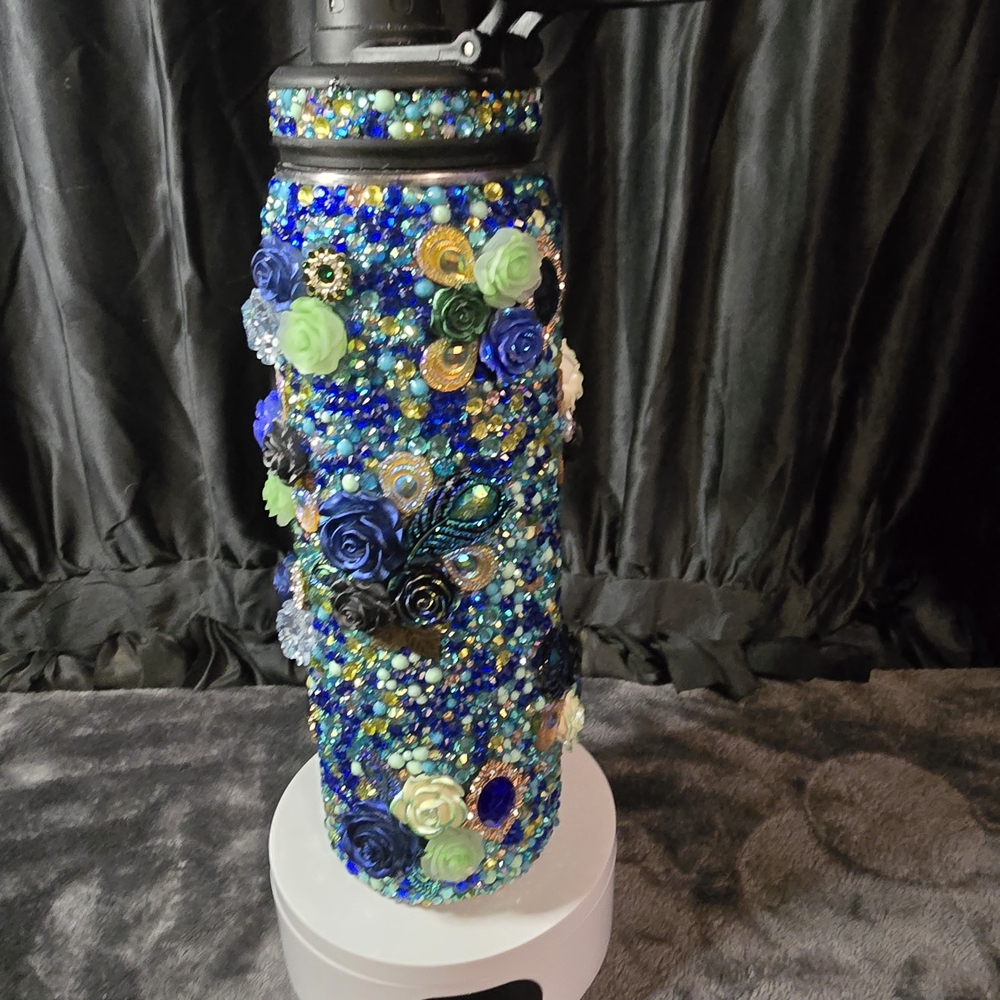 Insulated Blue Water Bottle